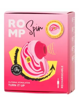 ROMP Spin Compact Air-Pulse System with Protective Case, 7 cm, Pink