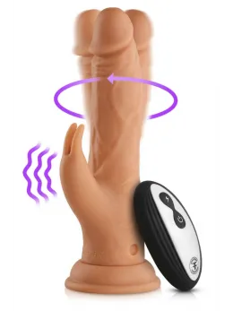 FemmeFunn Wireless Turbo Rabbit Nude - Rotating Dual Motor System, 21cm