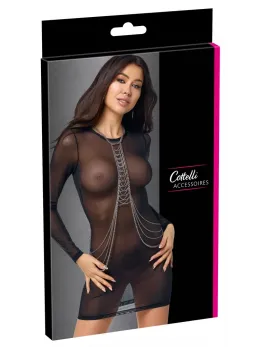 Cottelli ACCESSOIRES Body Chain Silver Adjustable Metallic Accessory