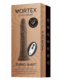 FemmeFunn Wireless Turbo Shaft Brown 8 Modes Liquid Silicone 21.6cm