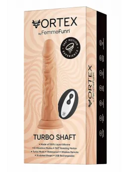 FemmeFunn Turbo Shaft Nude - Rotating Wireless Intimate Machine 21.6cm