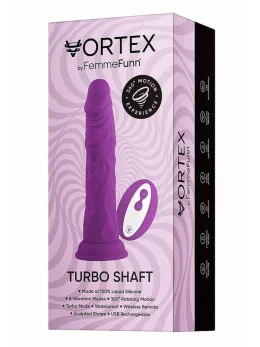 FemmeFunn Wireless Turbo Shaft Purple 8-Mode Rotating Intimate Device