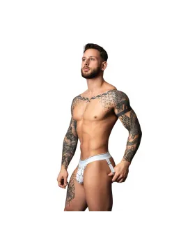 Male Power Soo Cumfy Jock S/M Marble White - Modal Comfort Underwear