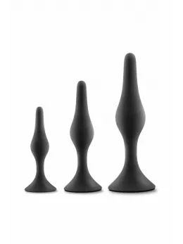Blush Luxe Beginner Plug Kit Black - 3-Piece Silicone Training Set
