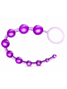 Blush Novelties B Yours Basic Beads Purple Flexible Jelly 32.3cm