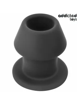 Addicted Toys Extreme Hollow Silicone Plug Size S 7.5 cm - Black