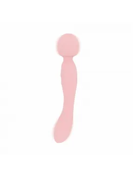 Good Vibes Only Simi Dual-Ended Wand Massager Pink Silicone IPX7