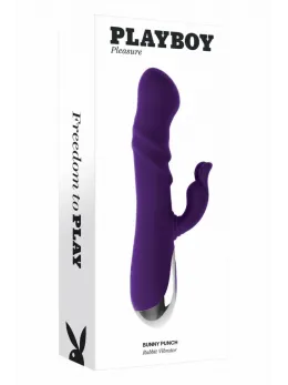 PLAYBOY BUNNY PUNCH Intimate Machine Silicone Pink 24.4cm USB
