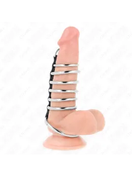KINK Metal Ring Set 7 Pieces with Leather Strap Adjustable 3.2-5cm