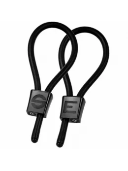 ElectraStim Prestige ElectraLoops Adjustable Black Rings, 2-Pack