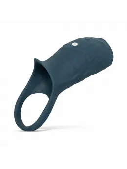 Boners Intimate Vibrating Sleeve Blue Rechargeable Adjustable Fit