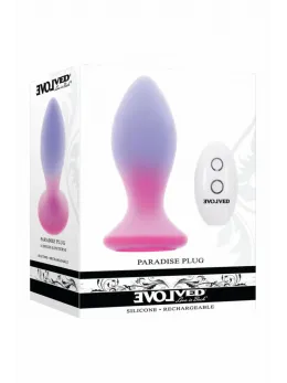EVOLVED Paradise Plug Dual-Layer Silicone Vibrating Model 10.5cm Remote