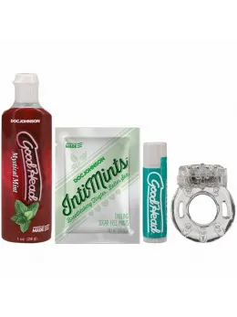 GoodHead Suck It комплект за орален секс с мента и вибриращ пръстен
