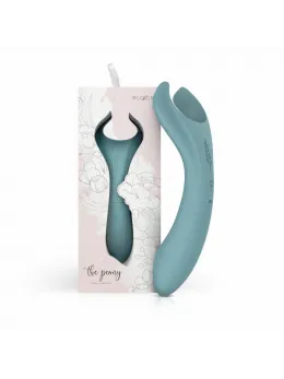 Bloom Peony Dual-Sided Couple Vibrator Green Silicone Waterproof