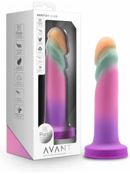 Blush Avant Sunrise Gaze Model, 19 cm, Liquid Silicone, Suction Cup, Multicolor
