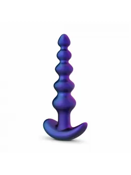 Hueman Galaxy Force Remote-Controlled Vibrating Beaded Plug Black