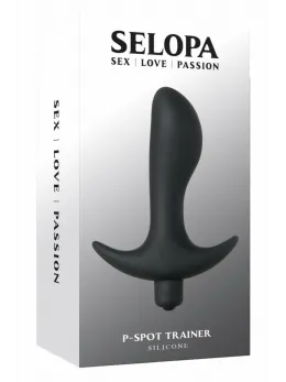 SELOPA P-SPOT TRAINER Silicone Vibrating Plug 12.7cm Black