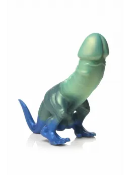 XR Brands Jurassic Series Silicone Prehistoric Model Green-Blue L