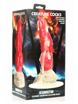 XR Brands Resurrector Phoenix Silicone Intimate Device Red/White 22cm