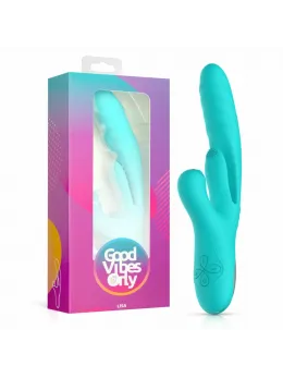 Good Vibes Only Lisa Dual-Action Thrusting Stimulator Pink Silicone