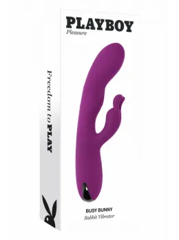 PLAYBOY Busy Bunny Intimate Machine Silicone Pink USB Rechargeable