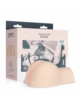 Friend With Benefits Intimate Device with Bullet Vibrator, Dual Entry, Beige