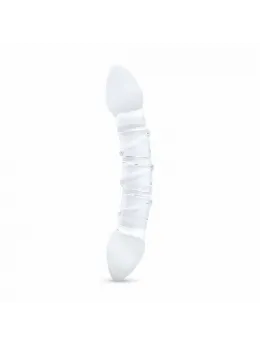 Gildo No. 31 Double-Ended Glass Intimate Massager, Curved, Transparent