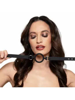 Bedroom Fantasies Silicone O-Gag Black - Adjustable Comfort Strap