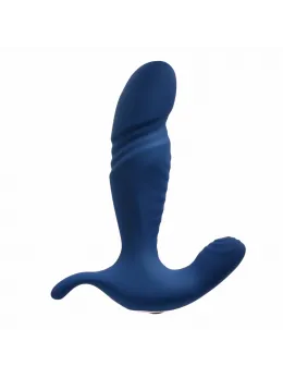 Evolved True Blue Dual Motor Vibrating Massager Blue Silicone