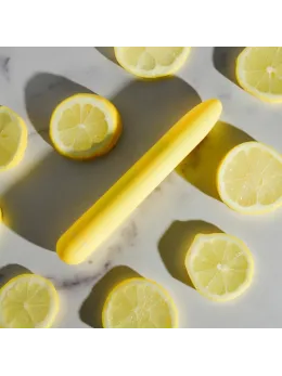 Sunny Sensations дълъг акумулаторен вибратор, жълт, 10 режима