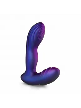 Hueman Tapping Plug Silicone Rechargeable 10 Modes Black-Purple