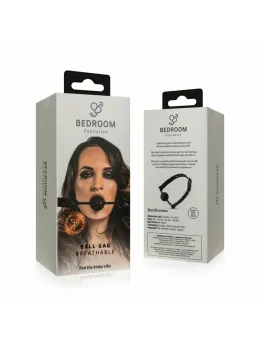 EasyToys Breathable Silicone Ball Gag Black - Adjustable Comfort Fit 4.1cm