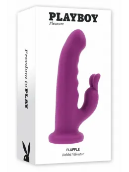 PLAYBOY FLUFFLE Silicone Twirling Dual-Motor Intimate Device Pink 19.7cm