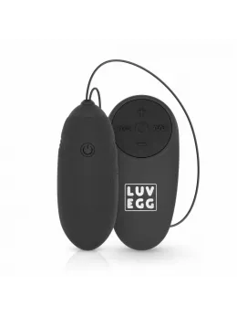 LUV EGG Black Wireless Silicone Intimate Device with 10 Modes