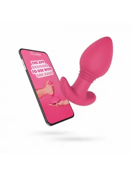EasyConnect Axel Pink App-Controlled Vibrating Anal Device, Silicone