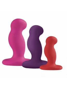 Nexus G-Play Plus Trio Set - 3-Size Silicone Intimate Vibrators, Black