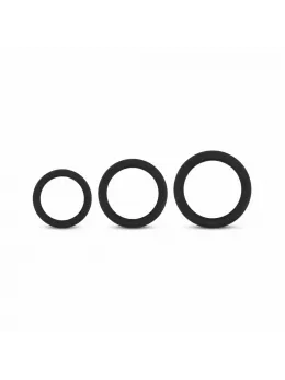 EasyToys Silicone Support Rings Set 3pcs Black - Flexible Sizes
