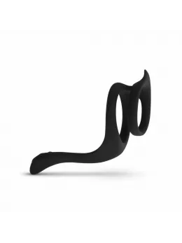 EasyToys Silicone Performance Ring with Ribbed Perineum Stimulator 11cm