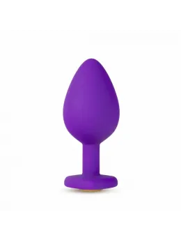 Blush Temptasia Heart Base Plug Medium Purple Silicone Gemstone