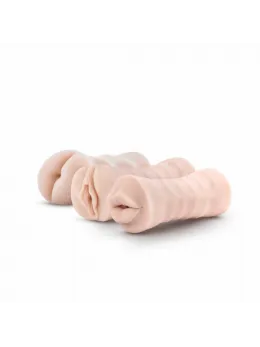Blush M for Men Soft & Wet 3-Piece Self-Lubricating Intimate Kit with Vibration