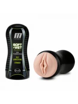 Blush M for Men Soft & Wet Intimate Cup Self-Lubricating, 18.4 cm Large