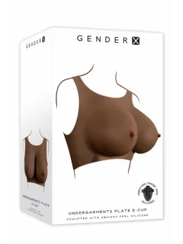 GENDER X UNDERGARMENTS Plate E-Cup Dark Silicone Wearable Vest