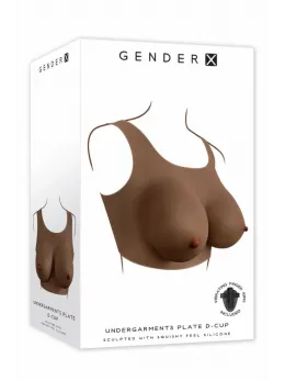 GENDER X UNDERGARMENTS Plate D-Cup Dark Silicone Wearable Vest