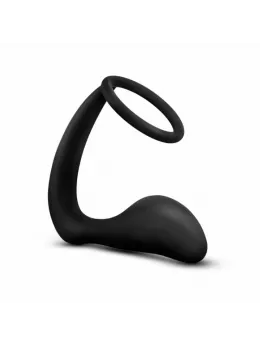 Blush Anal Adventures Platinum Silicone Plug & Performance Ring, Black