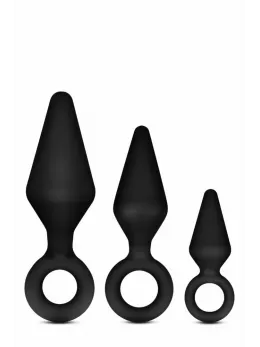 Blush Novelties Anal Adventures Platinum Silicone Plug Set 3 Sizes