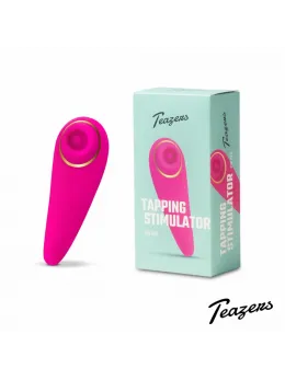 Teazers Tapping Intimate Stimulator, 6 Modes, Waterproof, USB, 24mm, Pink