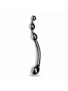 Sinner Multi-Stim Metal Wand - Curved Intimate System, Silver, 22 cm