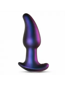 Hueman Asteroid Rotating Bead Anal Plug with Remote - Purple Silicone