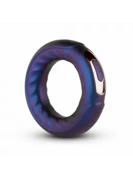 Hueman Saturn Vibrating Silicone Ring Intimate System - Rechargeable, Black