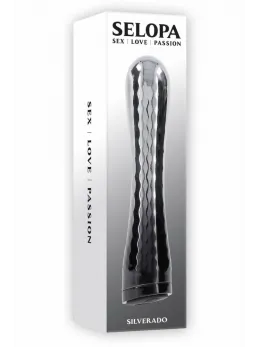 SELOPA SILVERADO Chrome Finish Rechargeable Intimate Device 17.8cm